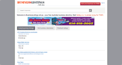 Desktop Screenshot of businesslistings.net.au